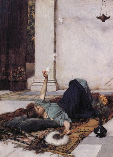 John William Waterhouse Dolce Far Niente oil painting picture